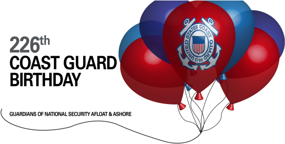 Happy 226th Birthday Coast Guard - United States Coast Guard (600x300), Png Download