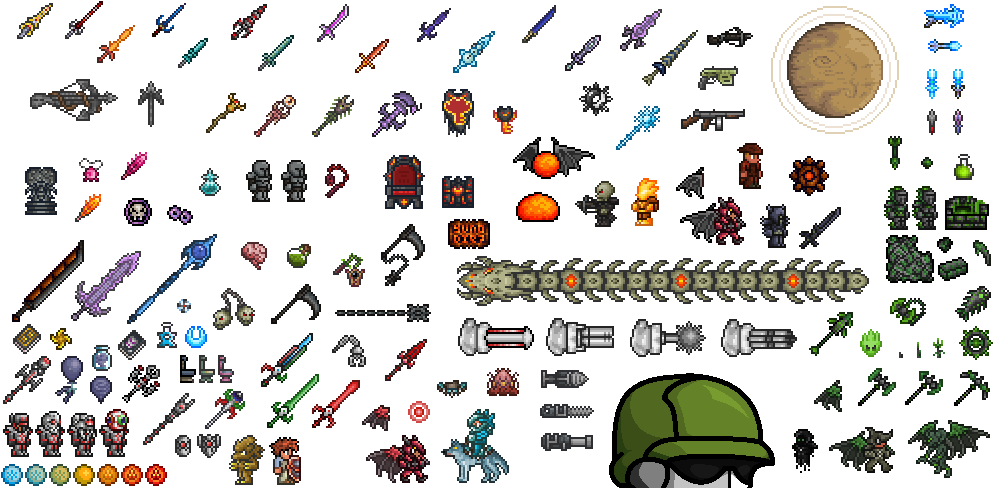 Download Террария Спрайты Clipart Minecraft Terraria - Cake (900x450), Png Download