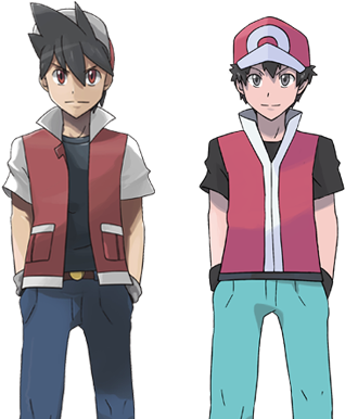 Red Old - Old Red Vs New Red Pokemon (360x400), Png Download