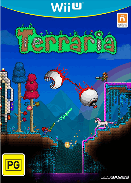 Terraria Wii U (600x600), Png Download