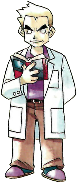 Welcome To The World Of Pokémon My Name Is Oak - Professor Oak Red And Blue (248x586), Png Download