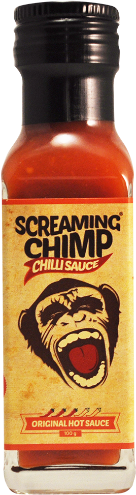 Original Screaming Chimp Chilli Sauce - Screaming Chimp (1000x1000), Png Download
