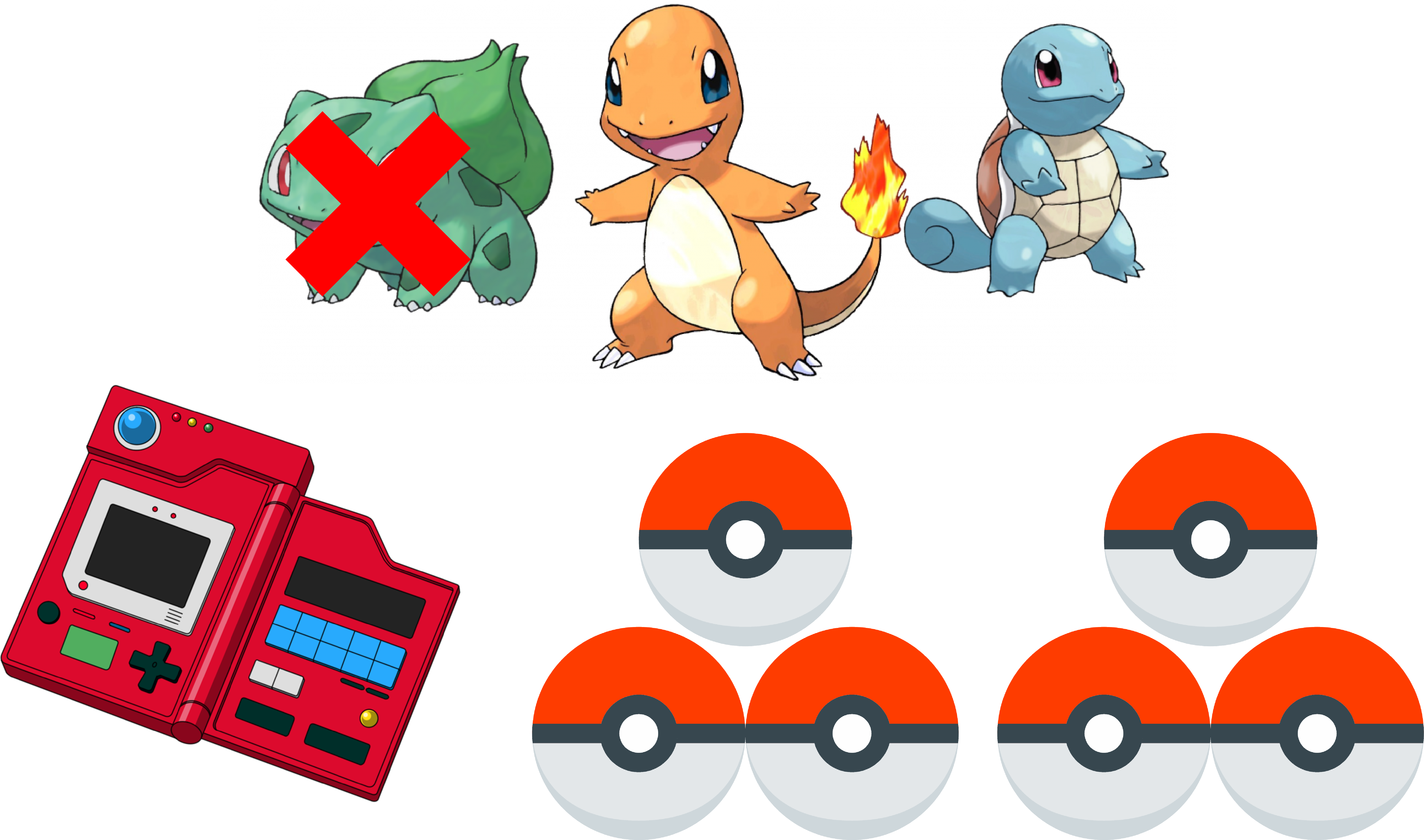 Pokemon Red/blue Starter Pack - Pokemon Charmander (6740x4350), Png Download