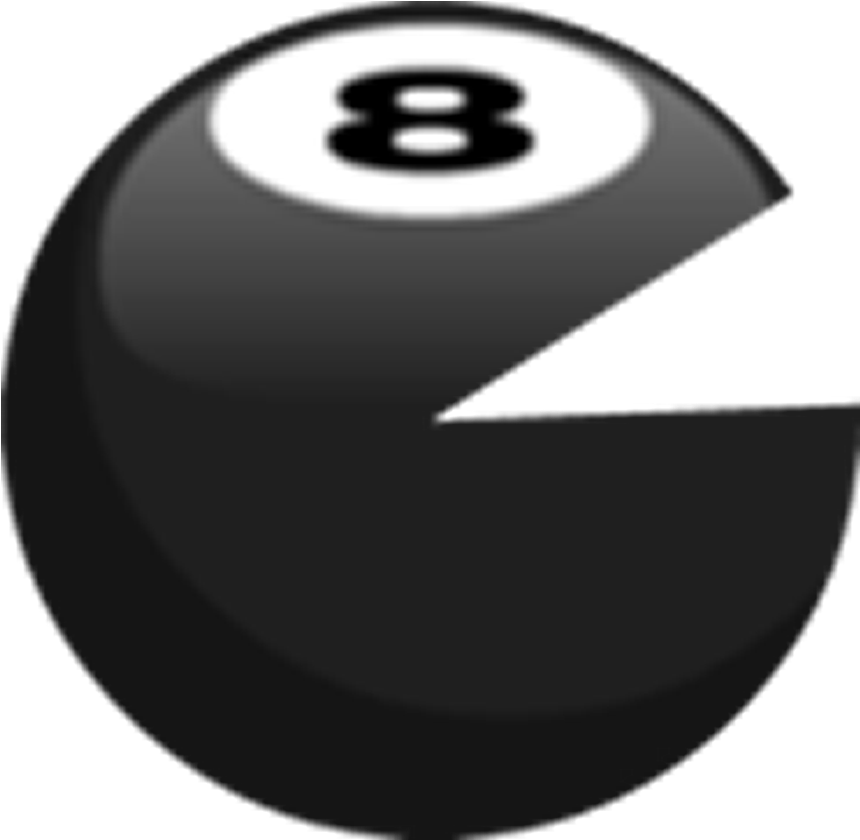 Packman 8 Ball - Bfb 8 Ball Asset (859x884), Png Download