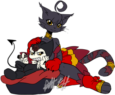 [[an Au Of An Au Gift For @devilsroost And @bonnie-bombay - Digimon Au (500x352), Png Download