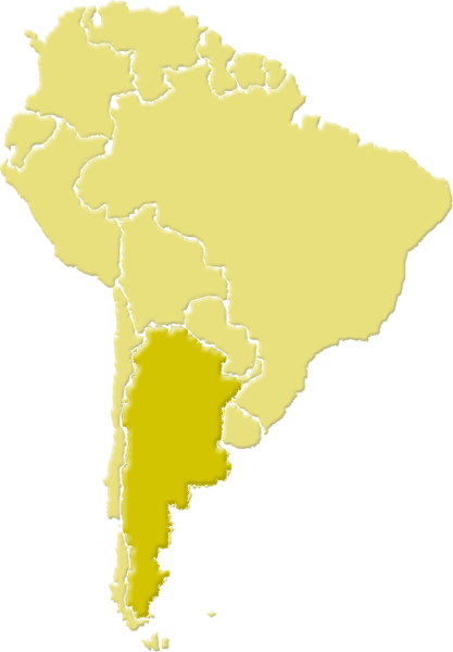 South America Hunting Areas - Argentina South America Png (417x600), Png Download