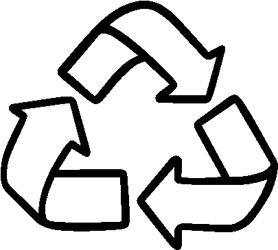 Recycling Symbol Coloring Page - Recycling Symbol (600x470), Png Download