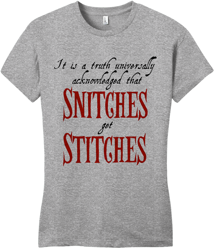 Girly Grey Snitches Get Stitches T-shirt - Science Teacher Gift For Teachers Science Tshirt Biology (865x1005), Png Download