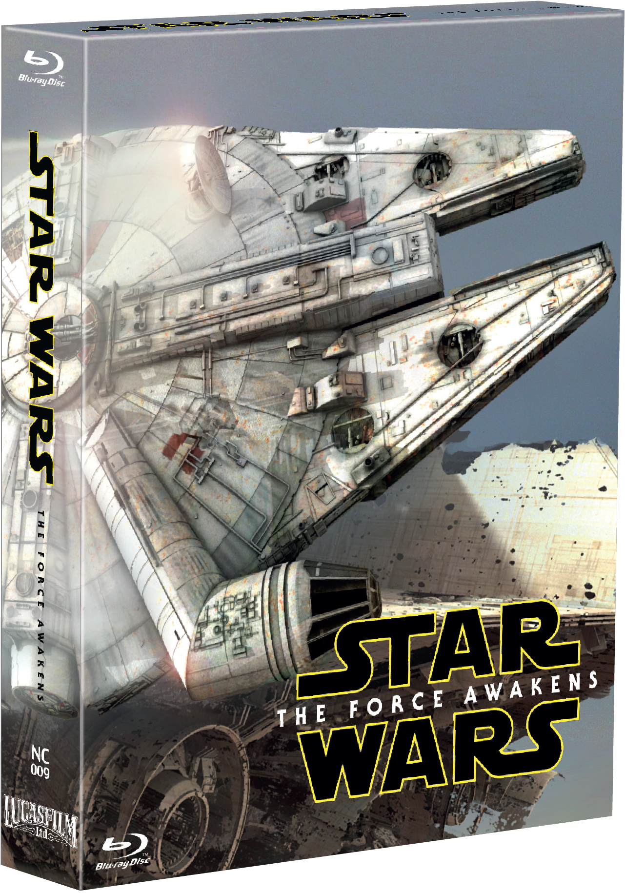 Incredibuilds: Star Wars: Millennium Falcon Deluxe (2062x2256), Png Download