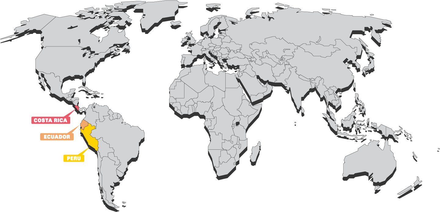 South America Projects Map - World Map (1500x752), Png Download