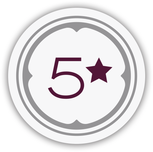 Icon For 5-star Reviews At Naohoa Luxury Bespoke Tattoos, - Reveil Rond - Je Pars En Week-end - Vert Amande (500x500), Png Download