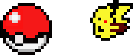 Pokeball And Pikachu - Pokeball Pixel Art Png (620x390), Png Download