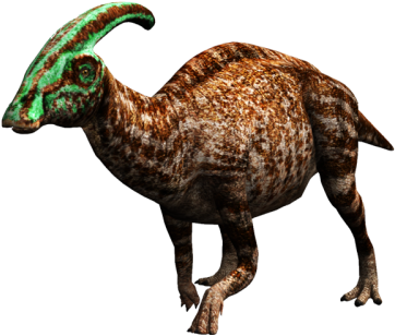 Image - Dinosaurios De Jurassic World De Parasaurolophus (500x375), Png Download
