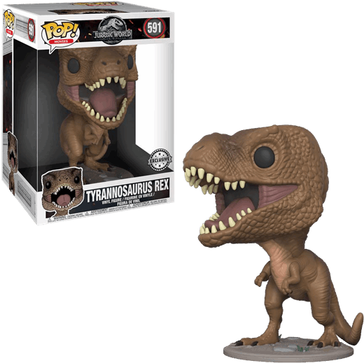 T-rex 10" Pop Vinyl Figure - Funko Pop T Rex 10 Inch (600x600), Png Download
