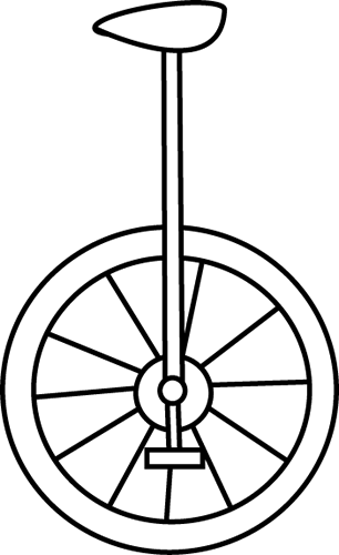 Unicycle Clipart Black And White - Vsco App Icon Png (306x500), Png Download