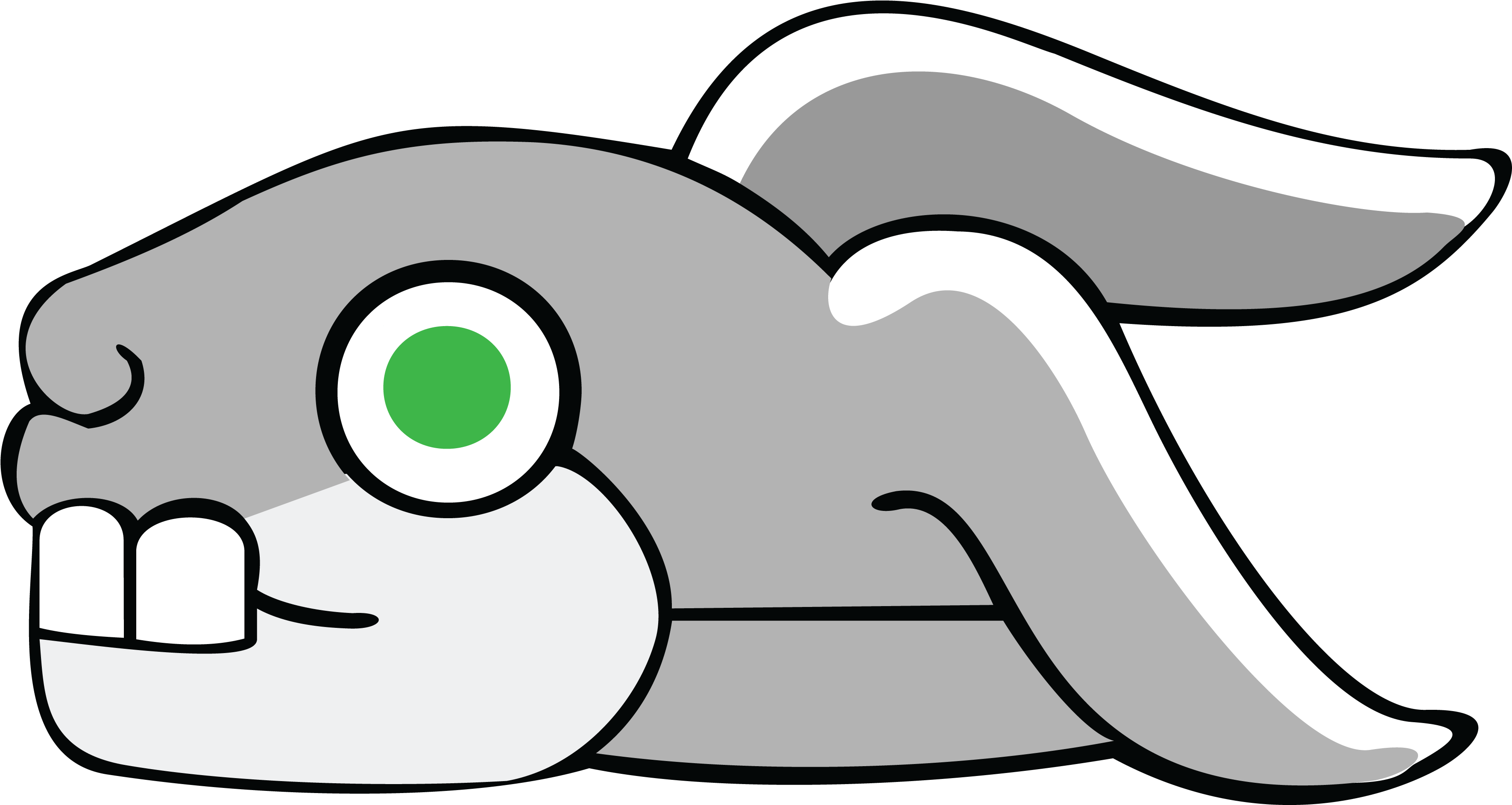 Free Clipart Of An Aztec Rabbit Head - Aztec Rabbit (4000x2222), Png Download