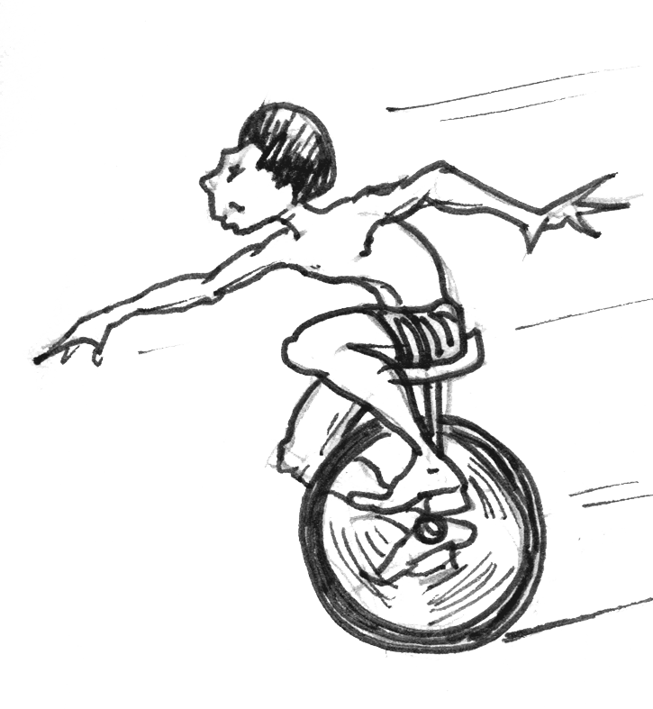 Unicycle (725x787), Png Download