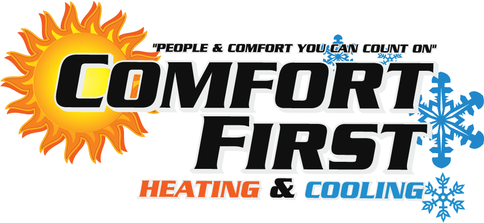 Comfort First Heating And Cooling Logo - Air Service (1025x500), Png Download