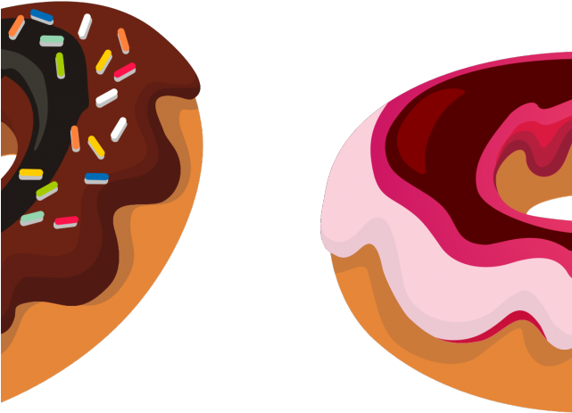The Simpsons Clipart Donut - Clip Art Cartoon Donuts Png (640x480), Png Download