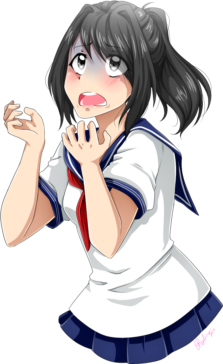 1wrevu4 - Yandere Png (934x1392), Png Download
