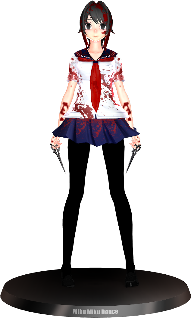 Yandere Chan Insane Yandere Vision Figurine - Yandere Simulator Yandere Chan Insane (1000x1080), Png Download