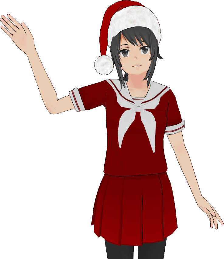 Yandere Simulator Merry Christmas (737x850), Png Download