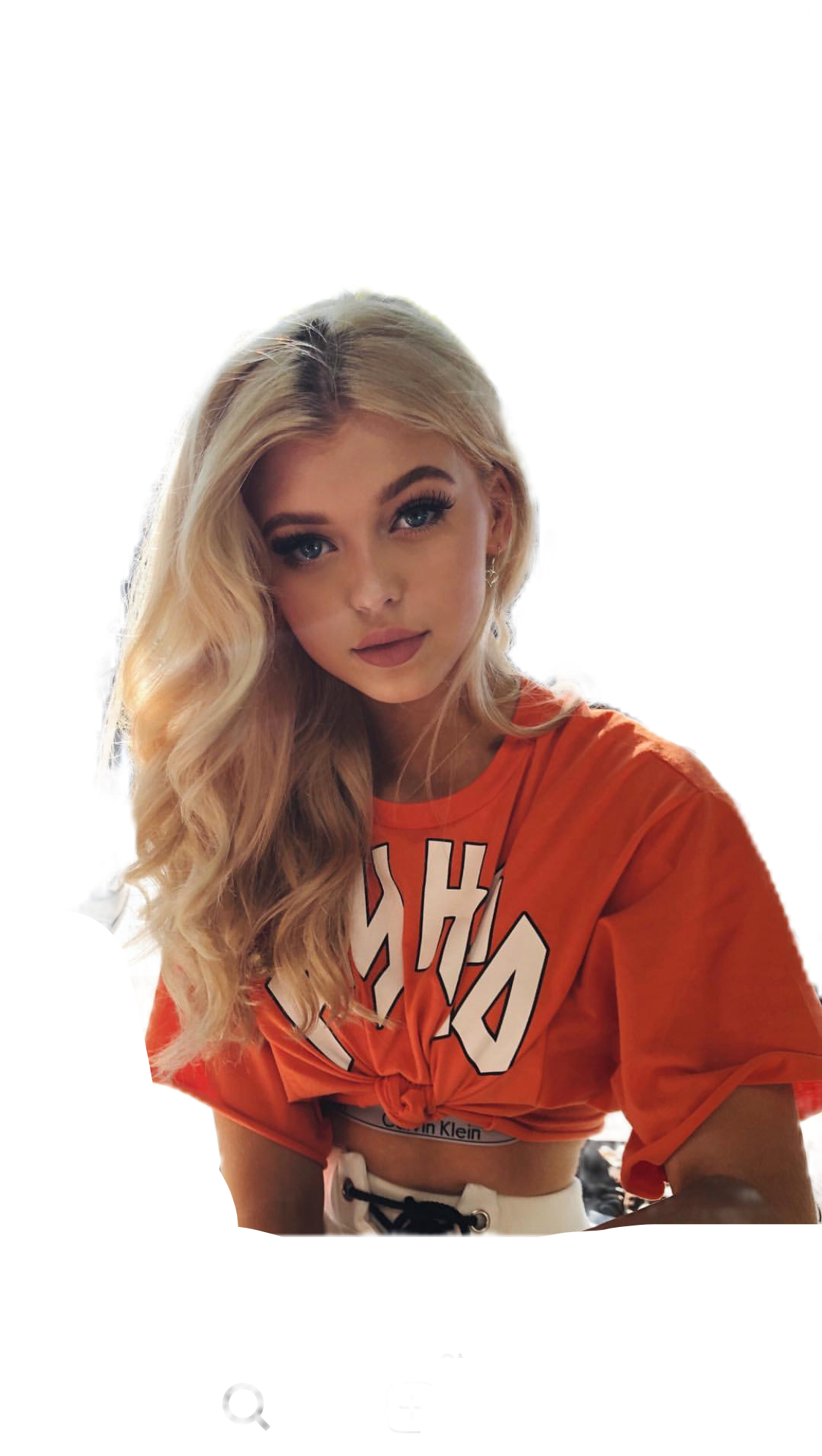 Loren Gray In Orange (1124x1990), Png Download