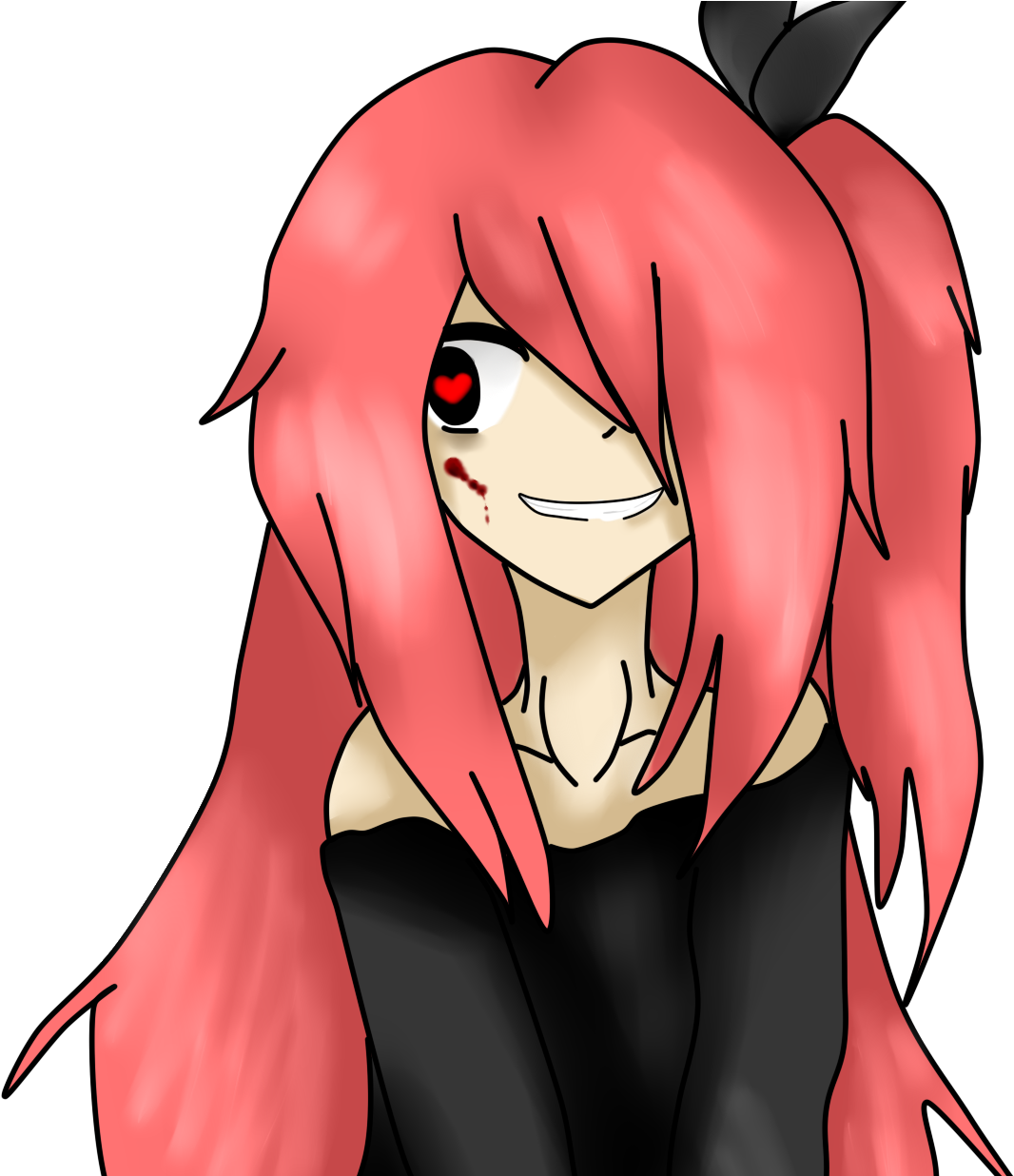 Image Yandere - Cartoon (1464x1235), Png Download