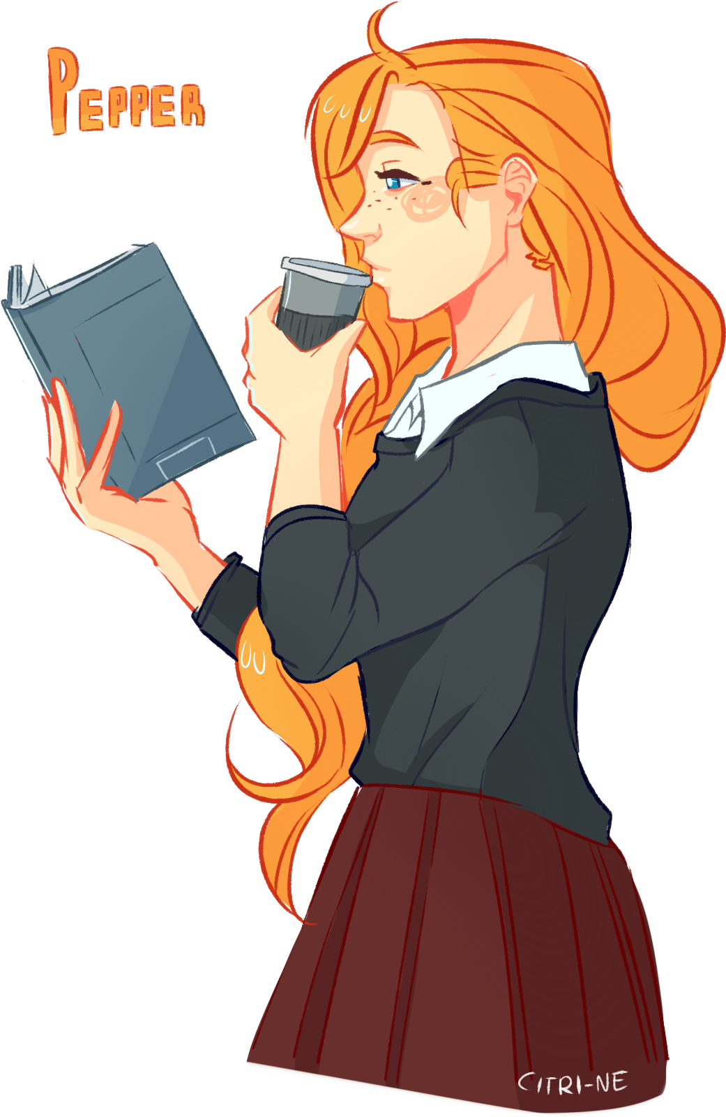 Png Freeuse Library Pepper Daily Citrusgirl - The Avengers (1080x1641), Png Download