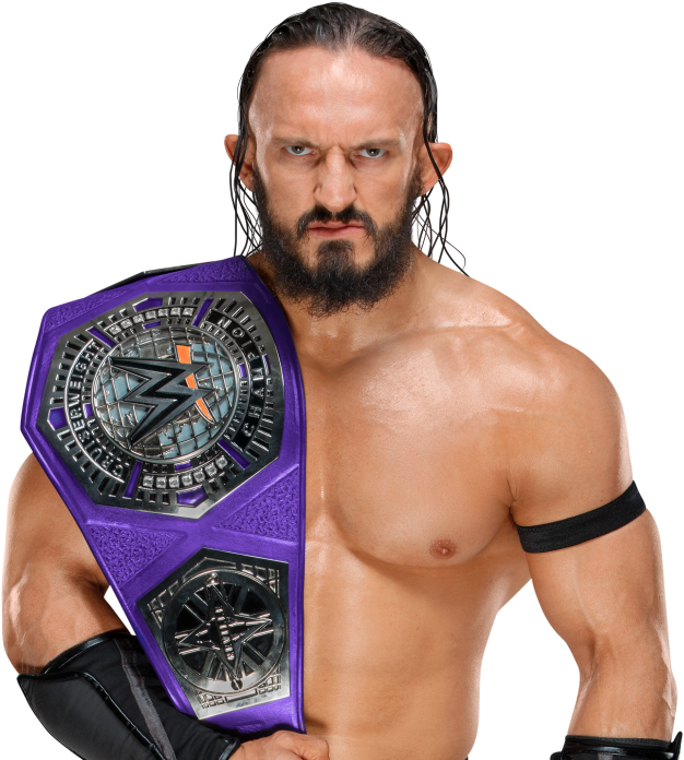Neville Wwe Cruiserweight Champion 2017 2 - Wwe Cruiserweight Championship (1000x707), Png Download