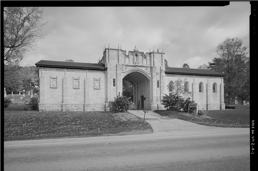 Green Mount Cemetery - Arch (1430x577), Png Download