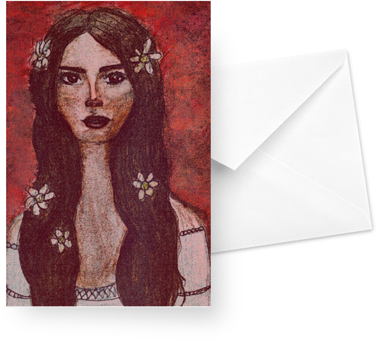 Cartão Lana Del Rey De Renato Marinhona - Lana Del Rey (800x800), Png Download