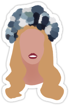 Lana Del Rey - Stickers Lana Del Rey (375x360), Png Download