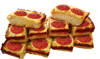 Piara Italian Pepperoni Cheesy Bread - Sliced Bread (430x280), Png Download