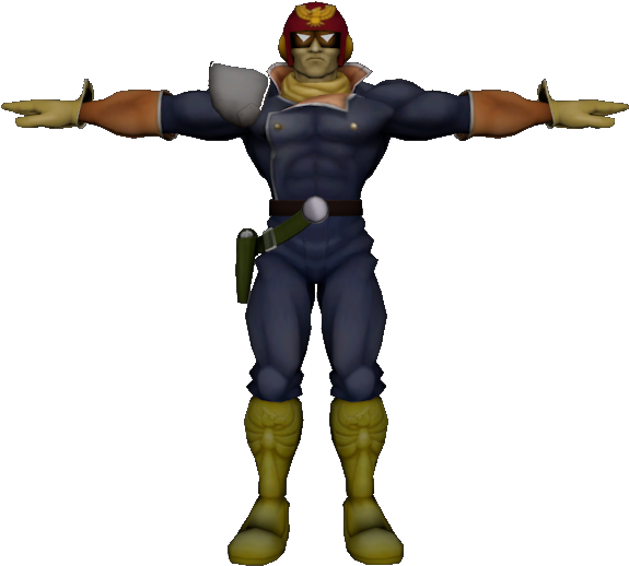 Download Zip Archive - Captain Falcon Smash Wii U Model (750x650), Png Download