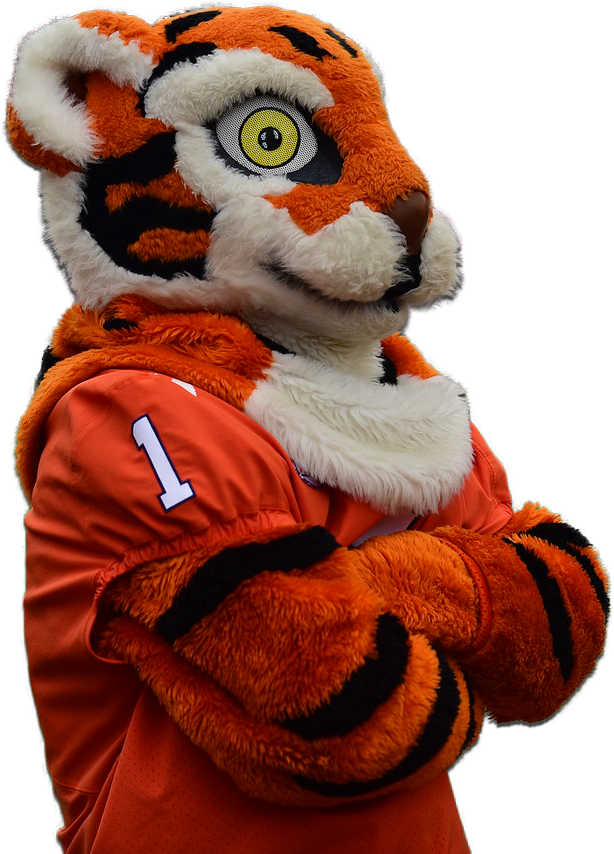 Clemson Tiger Mascot - Clemson University (614x854), Png Download