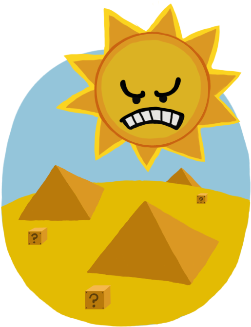 The Angry Sun - Illustration (543x683), Png Download