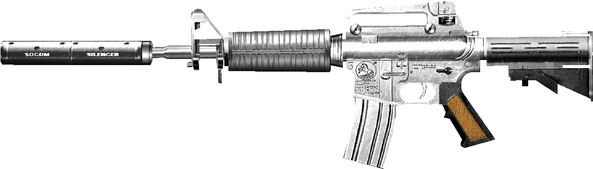 M4a1 Crossfire Png - Assault Rifle (1200x468), Png Download