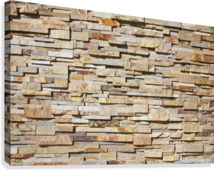A Contemporary Stone Wall - Poster: Stone Wall, 61x41in. (429x344), Png Download