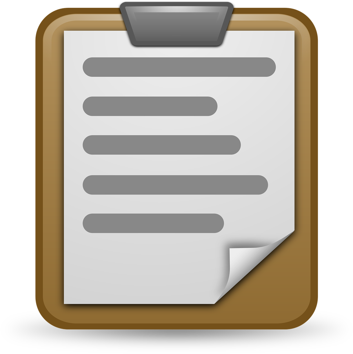 Edit Icon Icons - Clipboard Clipart Transparent (1280x1234), Png Download