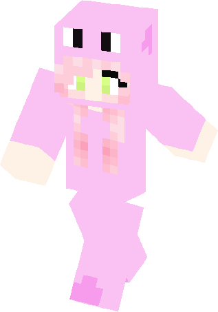 Mew Girl Skin - Skin De Minecraft De Mew (317x453), Png Download