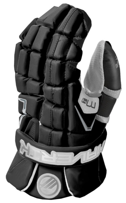 M4 Goalie Glove Black M4 Goalie Glove Black - Maverik M4 Men's Lacrosse Goalie Gloves (595x677), Png Download