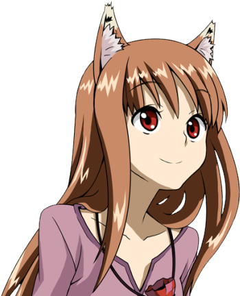 Best Female Character Design - Holo Spice And Wolf Png (500x446), Png Download