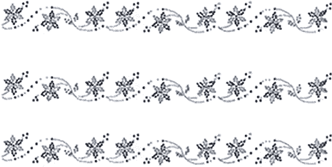 Gray Flower Strip Decor - Drawing (500x484), Png Download