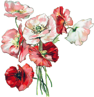 Loss Of Friend - Heartfelt Sympathy Pink Vintage Flowers (500x500), Png Download