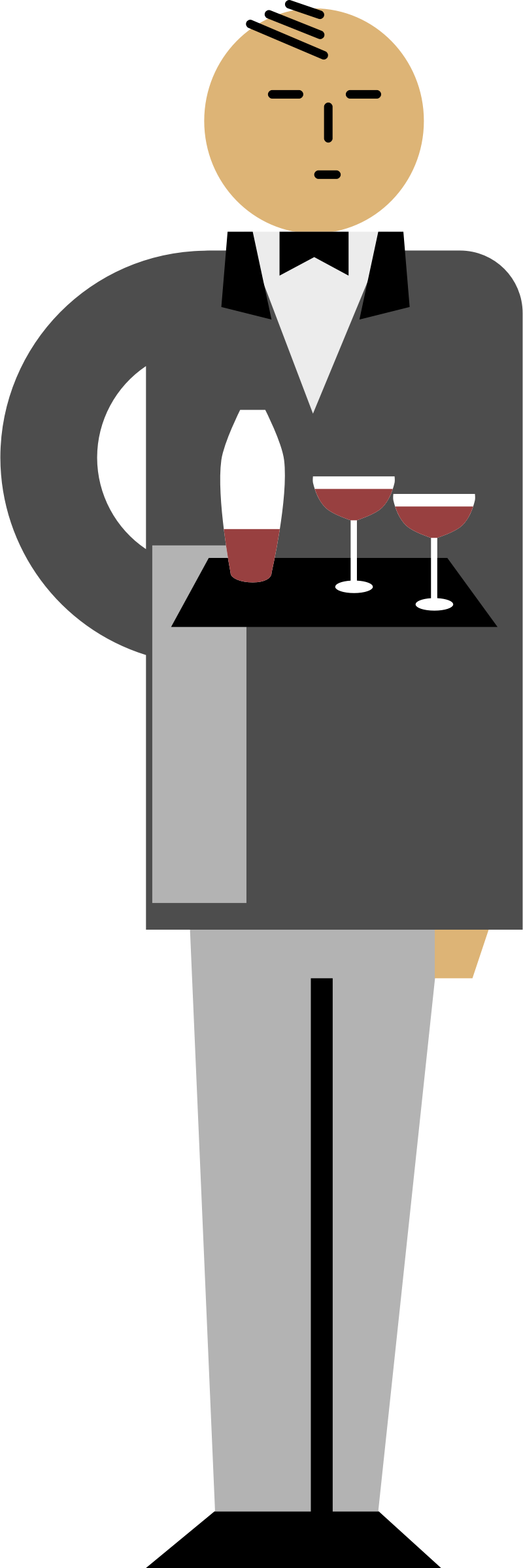 This Free Icons Png Design Of Wine Waiter (800x2400), Png Download