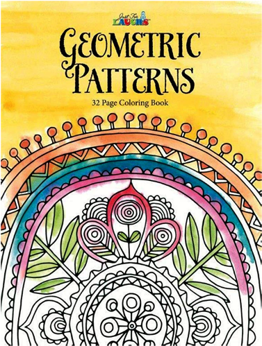 Geometric Patterns Coloring Book - Darice Coloring Book-geometric Patterns - 527621 (500x500), Png Download