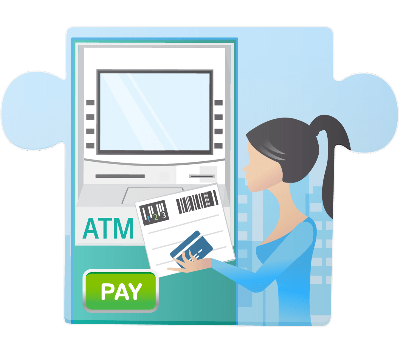 Payment Channel Payment Channel - Atm Payment (1377x1162), Png Download