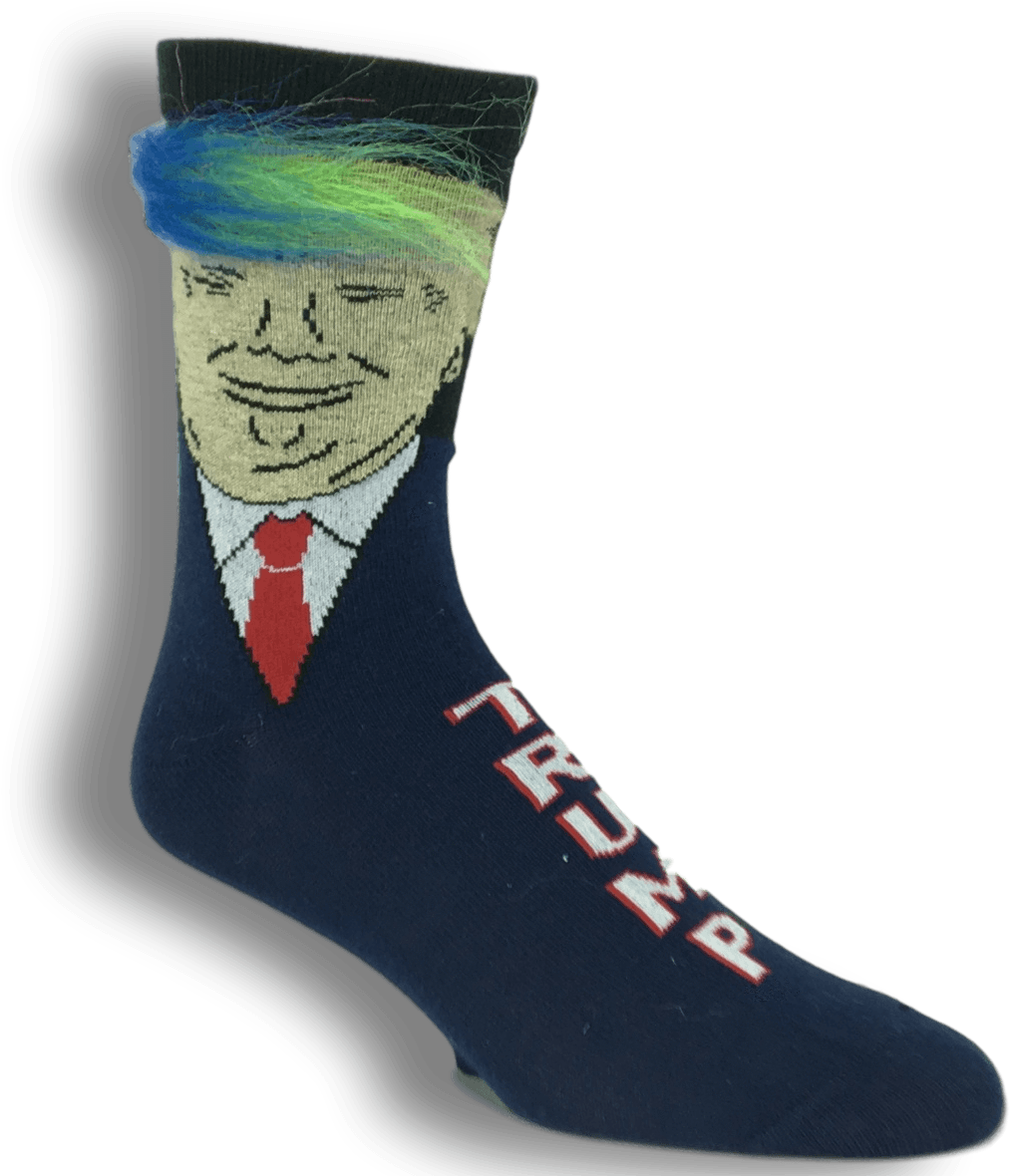 Trump Rainbow Hair Socks - Cowboy Boot (1199x1199), Png Download