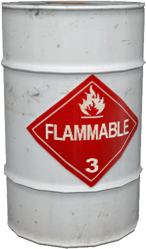 Explosive Barrel - Division 2.1 Flammable Gas Placard - Worded - Laminated (367x548), Png Download
